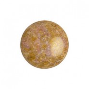 Les perles par Puca® Cabochon 14mm - Opaque mix rose/gold ceramic look 03000/15695